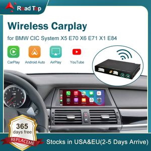 CarPlay inalámbrico para BMW CIC System X5 E70 X6 E71 2011-2013 X1 E84 2009-2015 con Android Mirror Link AirPlay Car Play Function