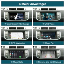 Wireless CarPlay voor de auto van Land Rover Jaguar Range Rover Evoque Discovery 2012-2018 Android Auto Interface Mirror Link Airl316G