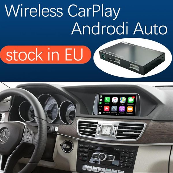 Interface CarPlay sans fil pour Mercedes Benz Classe A B C E W176 W246 CLA GLA W204 W212 C207 CLS ML GL GLK SLK avec Android Au3042