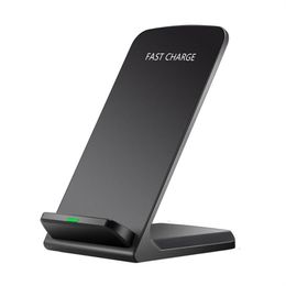 Support de chargeur sans fil Qi 10W, pour Samsung S20 S10 S9, Station de charge rapide, chargeur de téléphone, support de bureau