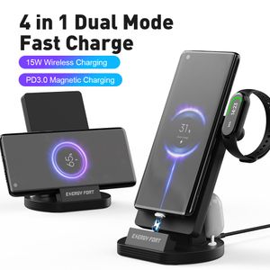 Chargeur sans fil pour Xiaomi mi Band 7 6 5 POCO 15W Mi Watch Color Sport S1, Station de chargement active pour téléphone portable, support de Station de Base