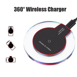 Chargeur sans fil Qi Standard, adaptateur de charge fantaisie pour Samsung Galaxy S6 S7 S8 S10 S20 S22 Note 8 Huawei Xiaomi