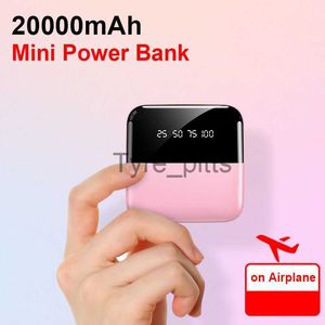 Chargeurs sans fil 20000mAh Banque d'alimentation externe portable avec double USB LED Lampe de poche à affichage numérique PowerBank pour iPhone 12 11 Xiaomi Poverbank x0803