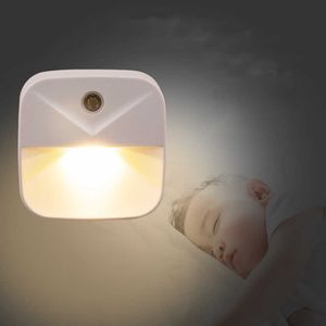 Capteur de contrôle sans fil LED EU US Plug Dusk-to-Dawn Night Lights Pour Bébé Enfants Chevet Chambre Couloir Lampe HKD230628