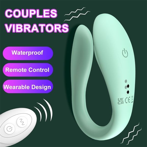 Vibrateurs de gode vagin de contrôle sans fil pour les couples portables g spot anal clitoris stimulateur double vibrateur 18 jouets sexuels pour femmes 240408