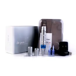 Draadloze Derma Pen Krachtige oplaadbare Ultima A6 Microneedle Dermapen Dermastamp Dermaroller Meso 12 Needles Dr.Pen Vervangbare Cartridge DHL Snel