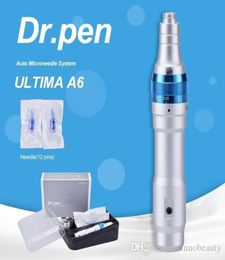 Wireless Derma Ultima A6 Microneedle Dermapen Meso Oplaadbare DR Pen System Verstelbaar 02525 mm Cartridges X2 PCS 12 PINS A7639398