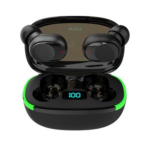 Auriculares inalámbricos con pantalla digital bluetooth, subwoofer intrauditivo, gran potencia, larga duración, venta al por mayor