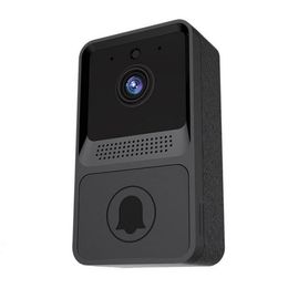 Draadloze deurbelcamera met Chime WiFi Video Deurenbellen Home Beveiligingsdeur Bell Kits Gratis Cloud Storage Long Standby