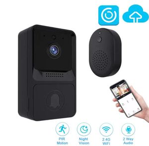 Caméra de sonnette sans fil avec carillon, sonnette vidéo WiFi, Kits de sonnette de sécurité pour la maison, stockage en nuage 2711063