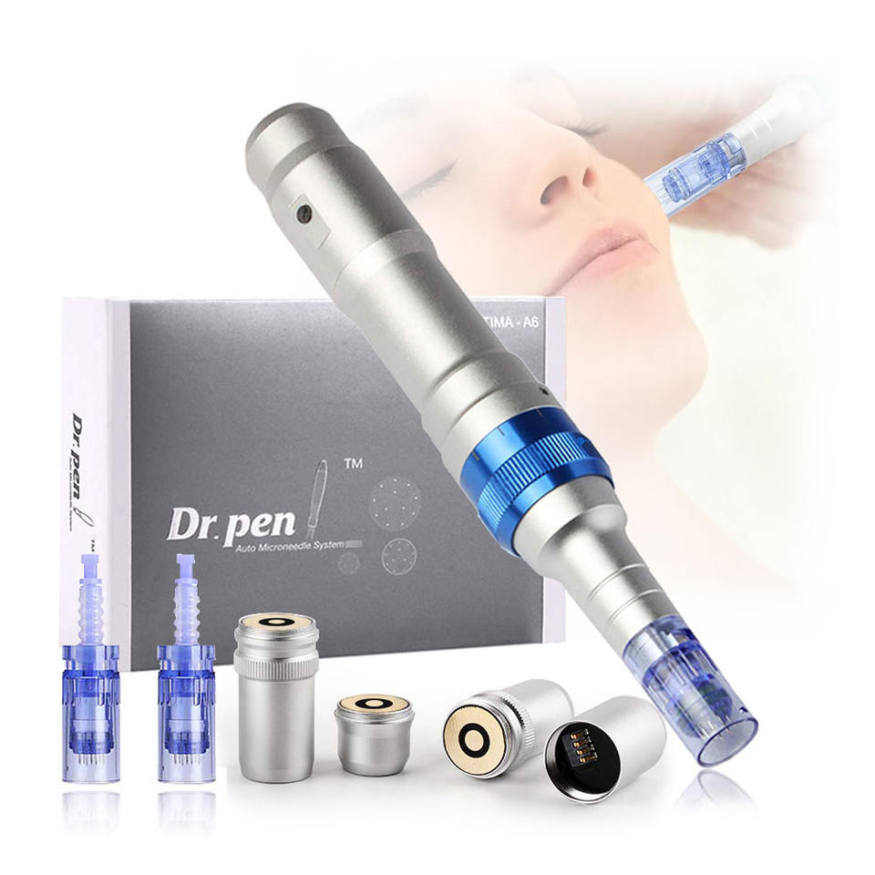 Wireless Dr. Pen A6 poderoso Microneedle Recarregável Ferramentas de Cuidados de Cuidado da Pela