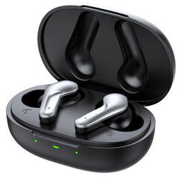 Draadloze oordopjes 5.0 Gaming TWS Bluetooth oortelefoons Type-C oortelefoon S28 met microfoon lage latentie mobiele telefoon gamer grijze game headset