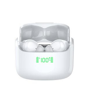 Écouteurs sans fil Bluetooth 5.3 avec 4 micros Clear Call, écouteurs Bluetooth avec contrôle tactile et son stéréo avec affichage LED