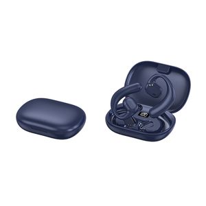 Draadloze oordopjes Bluetooth 5.3 Hoofdtelefoons Back Sport-oortelefoons met oplaadkas over-ear knoppen met Earhooks ingebouwde microfoongeluiden annulering