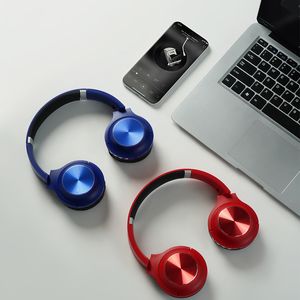 Écouteur sans fil stéréo Bluetooth casque pliable animation montrant le support de la carte TF micro intégré prise 3,5 mm pour Android et pour Samsung iPhone