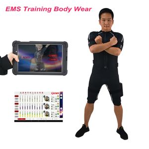 Traje de estimulador muscular eléctrico inalámbrico/chaqueta de estimulación de electrodo ems/máquina de entrenamiento ems