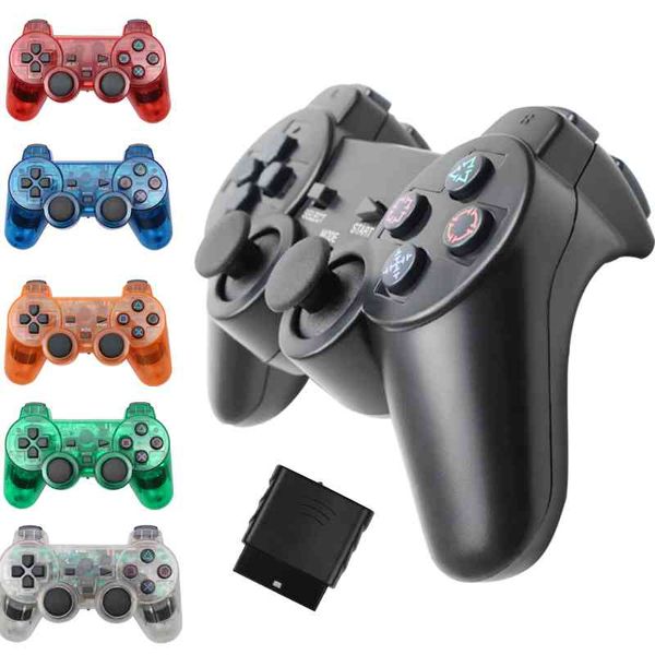 Mando inalámbrico Sony PS2, consola Playstation 2, Joystick con doble vibración, Joypad USB, control de juegos para PC