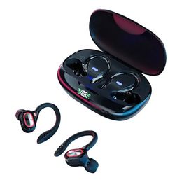 S730 Wireless oortelefoons Ear Hook Bluetooth5.0 Earbuds TWS HIFI -hoofdtelefoon Gaming Touch Control Sport Headset Digital Power Display
