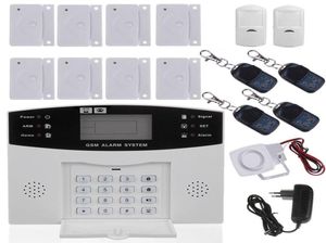 Wireless GSM Home Security Alarm System met LCD Auto Dialer SMS telefoongesprekken Remote Control6 Groep telefoonnummers2 Groep SM9696179