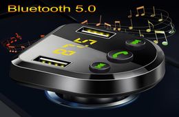 Hands sans fil Bluetooth 50 FM TRACLOTER CAR MP3 Lecteur MP3 Détection du chargeur USB Double chargeur USB U DISK3443403