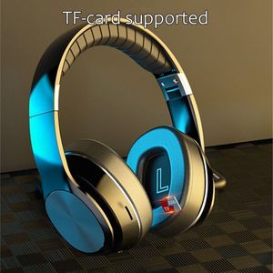 Auriculares inalámbricos bluetooth sobre eer blue tooth 5,0 auriculares para pc auriculares estéreo auriculares con micrófono compatible con tarjeta tf fm