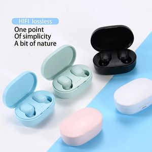 Casque sans fil A6S/E6S HIFI Bluetooth Mini écouteurs avec micro tactile contrôle antibruit écouteurs stéréo