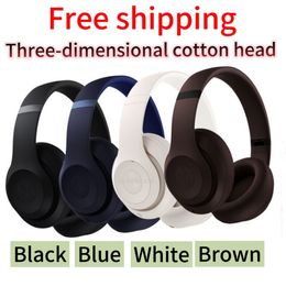 Les écouteurs sans fil battent des casques sans fil Headsets stéréo Bluetooth Cascked Sports Poldable Ware Wireless Local Warehouse Tête de coton tridimensionnel