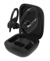 Draadloze hoofdtelefoon oordopjes Power Pro B10 Bluetooth 50 oortelefoon met oplaadetui voor sport Oorhaak ios Popwindows9252128