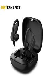 Écouteurs sans fil Power Pro B10, Bluetooth 50, avec étui de chargement, pour le sport, Earhook9409340