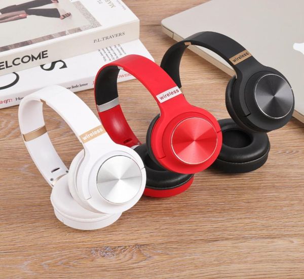 Auriculares inalámbricos para PC Game Box, auriculares Bluetooth montados en la cabeza, láser de Metal, HiFi, compatibilidad con FM, tarjeta conectable 5855886