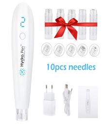 Wireless Hydra Pen H2 Miconeedling Pen Hydrapen Hydra Roller Pen APPLICATEUR DE SERUM AUTOMATIQUE AVEC 10 CARTRIDGES8584721