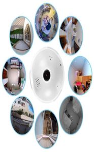 Caméra IP sans fil Light Fisheye 360 degré 3D VR Mini Panoramic Home WiFi CCTV Sécurité Bulbe Caméra IP 2MP 13MP92278769493596