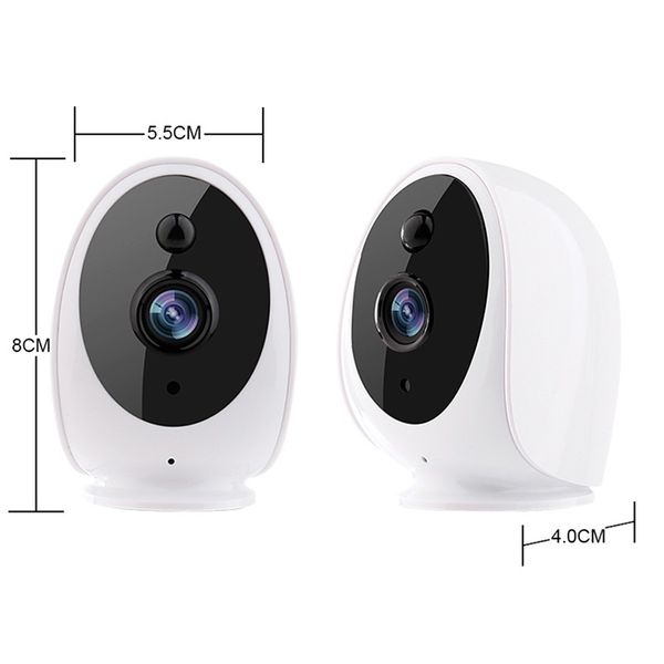 Cámara IP inalámbrica CCTV Vigilancia de seguridad CAM Baby Monitor batería cámara para el hogar