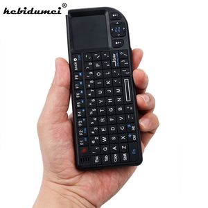 Clavier sans fil 2.4G RF klawiatura 3 en 1, portable, avec pavé tactile, souris, pour PC portable, boîtier Smart TV, espagnol, russe et anglais