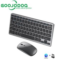 Draadloos toetsenbord Bluetooth 50 24G Mini Multimedia teclado Bluetooth voor laptop PC TV iPad Android-toetsenbord 231228