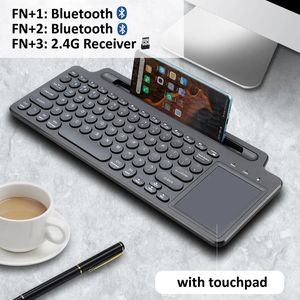 Clavier sans fil Bluetooth Mouse Slot Keypad numérique pour Android iOS Desktop ordinateur portable PC Gamer 240419