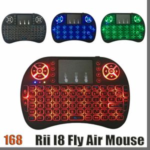 RII Mini Mini I8 Clavier rétroéclairage pour Android TV Box Contrôle 2.4G Clavier sans fil avec pavé tactile pour PC Smart TV