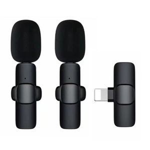 Draadloze Lavalier-reversmicrofoon Draagbare audio-video-opname Mini-microfoon voor iPhone Android Live-uitzending Gaming-telefoonmicrofoon