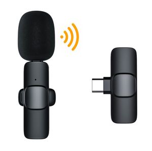 Microphone Lavalier sans fil pour iPhone iPad Plug-Play 2.4G Ultra-Low Delay-Microphone de réduction de bruit intégré pour enregistrement vidéo Interview Podcast Vlog YouTube