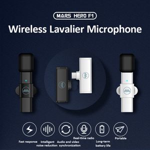 Microphone Lavalier sans fil enregistrement Audio vidéo Portable Mini micro pour IPhone Android type-c diffusion en direct téléphone de jeu Microfonoe