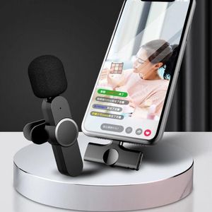 Microphone sans fil Microphone Portable Video Recording Mini Mic Android Live Broadcast Gaming Phone Microfonoe