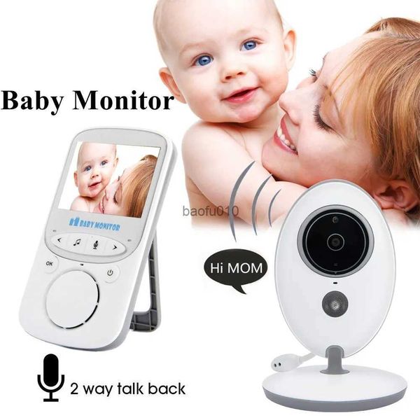 Moniteur bébé LCD sans fil Audio Vidéo Nanny Caméra Interphone Vision nocturne Caméscope portable Capteur de température bébé Baby-sitter L230619