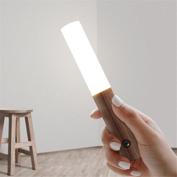 Verrouillage de porte LED sans fil Lumière Auto Dectecteur de mouvement de mouvement lampe de cuisine escaliers intelligents petit mur de nuit