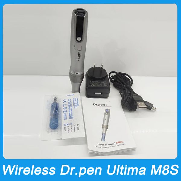 Actualización inalámbrica M8 Dr.Pen M8S Professional Auto Micro Needling System Dermapen Mesoterapia Cuidado de la piel Microonedle Stamp MTS Tool Derma Dr Pen Beauty Machine