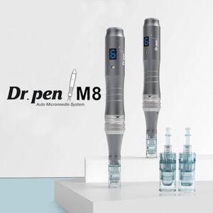 Rouleau de micro-rythme sans fil M8 Dr Pen pour le rajeunissement de la peau anti-acné Améliorez les cheveux Derma électrique cultivé Derma Dermapen Beauty Device