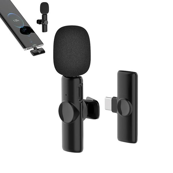 Microphone sans fil K11 HD réduction du bruit vocal enregistrement Audio vidéo Mini micro professionnel sans fil Lavalier Microphone pour téléphone portable