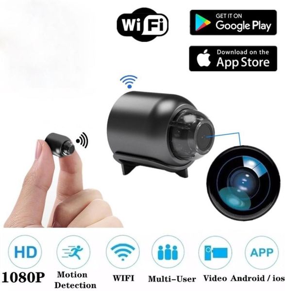 MINI CAME CAMERIE EN WIRESS 1080P HD HOME WiFi Surveillance webcam Vision nocturne Surveillance Remote 160 Moniteur grand angle Video Camera2280440