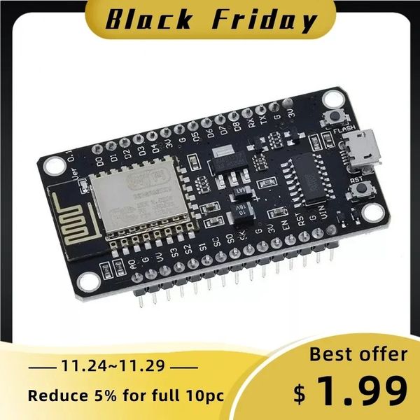 Module sans fil Nodemcu V3 CH340 LUA WiFi Internet Board de développement ESP8266 avec antenne PCB et port USB pour Arduino