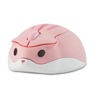 Souris sans fil 2.4G Cute Hamster Design 1200DPI Computer Mini Mouse Ergonomic Kid Gift