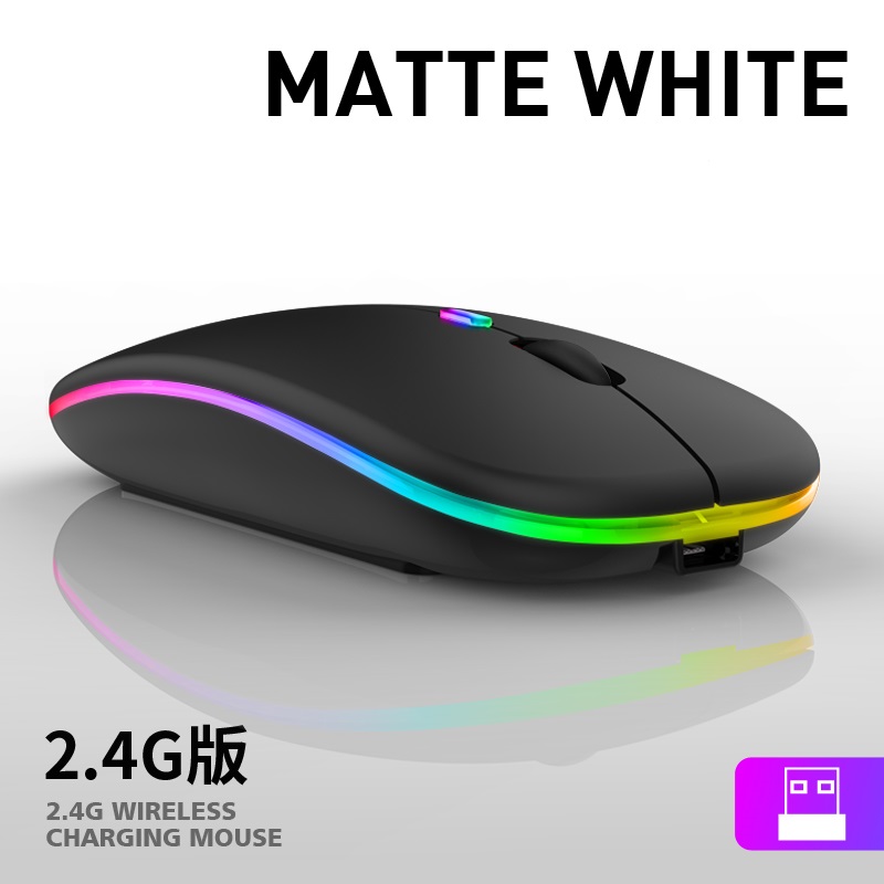 Mouse sem fio, mouse silencioso recarregável ultrafino, mouse óptico portátil usb 2.4g com receptor usb